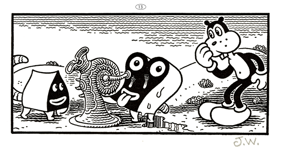JIM WOODRING “FRANK・Poochytown” Letterpress Print