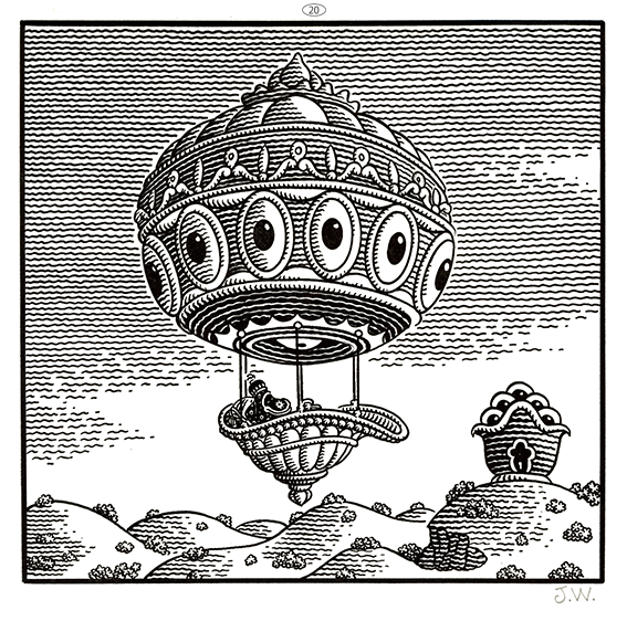 JIM WOODRING “FRANK・Poochytown” Letterpress Print
