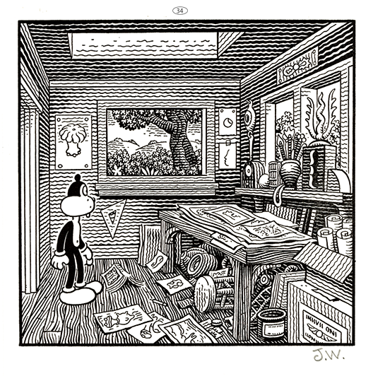 JIM WOODRING “FRANK・Poochytown” Letterpress Print