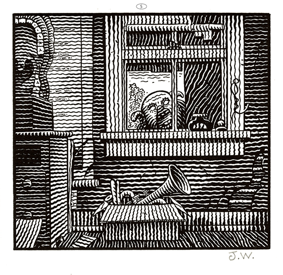 JIM WOODRING “FRANK・Poochytown” Letterpress Print