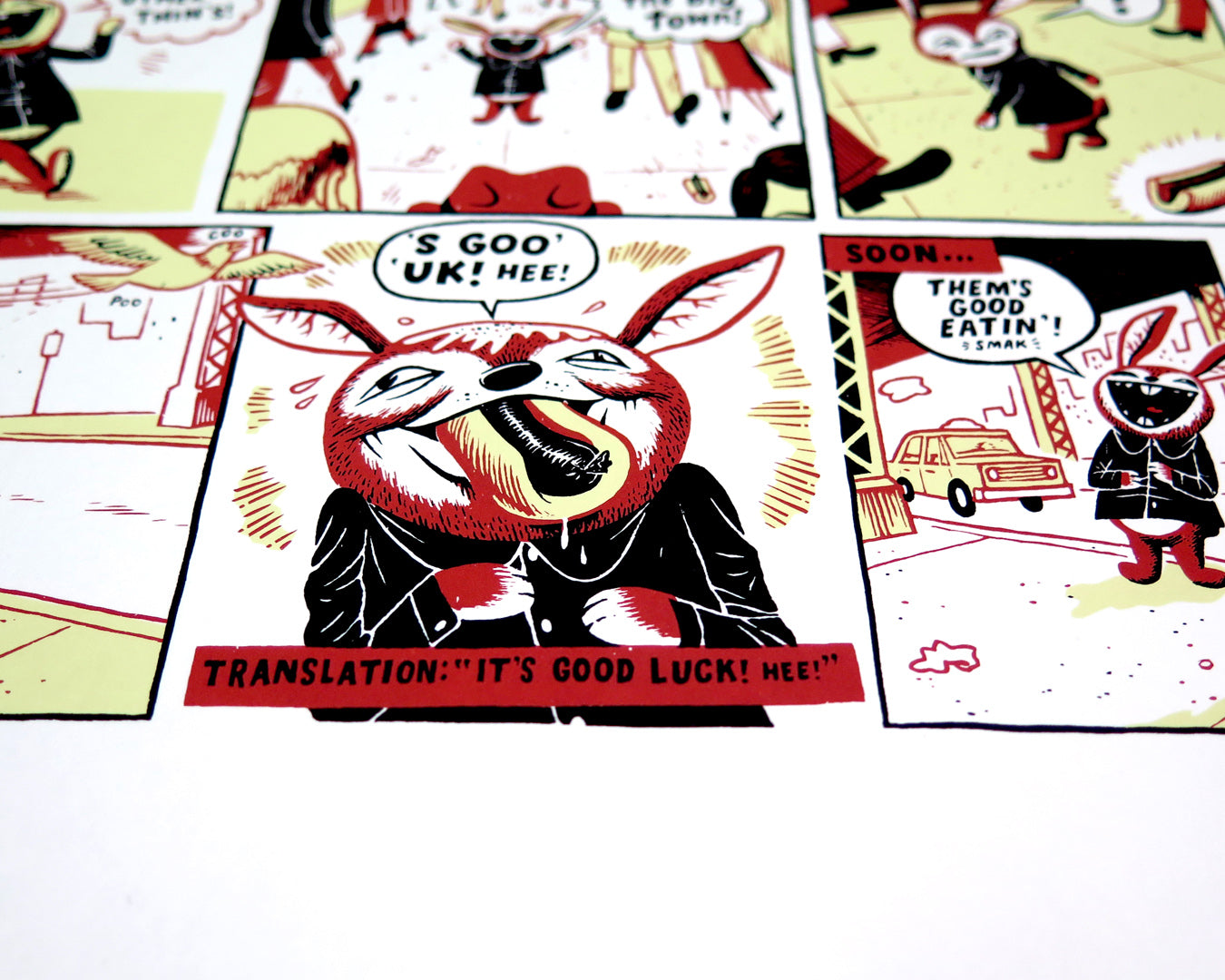ARCHER PREWITT  "Funny Bunny” Silk screen print