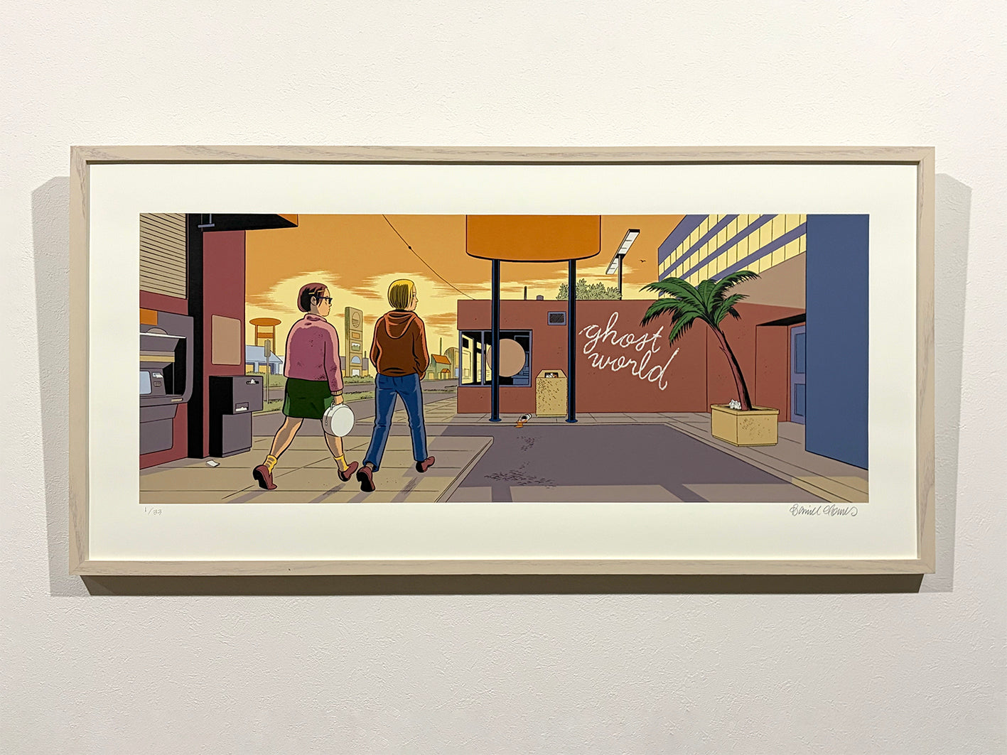 DANIEL CLOWES    “ Ghost World ” silk screen print