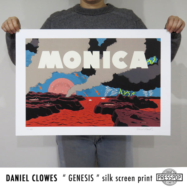 DANIEL CLOWES    “ GENESIS ” silk screen print