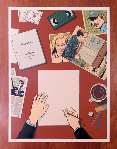 ADRIAN TOMINE  /   Adaptation (film)  silk screen print